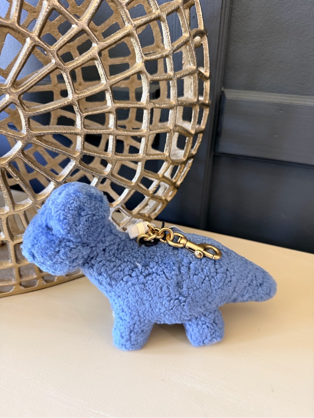 Coach Buddy Dinosaur Bag Charm In Shearling | Rexy 10th Birthday | NWT - Picture 4 of 5
